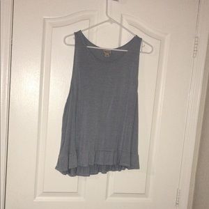 Blue and White Striped Tank